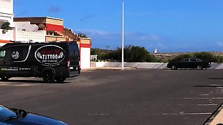 Risky naked walk down the street. Public nudity MiaAmahl