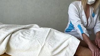 Amateur Blonde Masseuse Handjob Fantasy - Big Natural Tits & Monster Cock