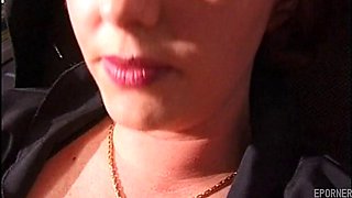 Busty Office Redhead Fucks Herself with Giant Dildo