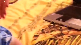 Ekaterina Glascov fucks her pussy and anus alone with sex toys