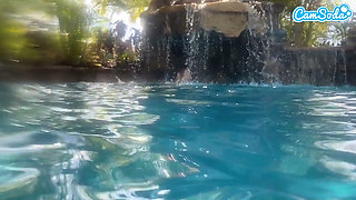 Underwater Pool Sex Slimthick Ebony Gets Pounded by Massive BBC