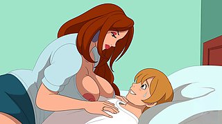 Mummy, cartoons, cheating housewife