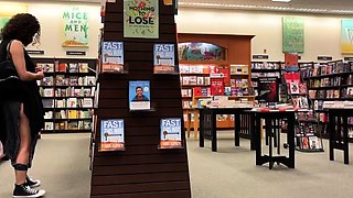 AMwednesday - flashing in a book shop