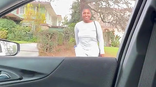 Ebony Car Ride Home with Stranger