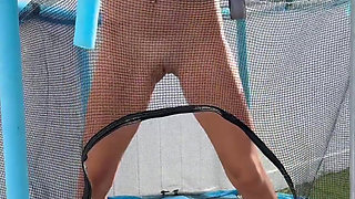 Peeing While Jumping on the Trampoline