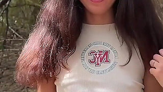 Horny Hitchhiker Wants to Suck and Fuck on a Camping Trip - Risky Sex and Cumwalk