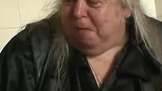 Humiliating banana and hand in the red pussy