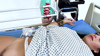 Latex Medical Play: Latina in Restraints, Gagged and Made to Orgasm (hd + Bts)