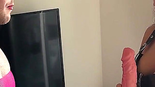 I Turn My Slave Into a Sissy Slut and Make Him Suck a Dildo, Mf