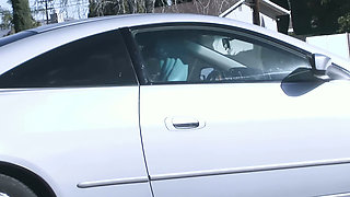 Picked up in the Car - Curly Babe Takes a Monster Black Cock on the White Bed