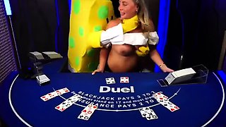 Pregnant Babe Gets Free Used By SpongeBob ON Casio Table