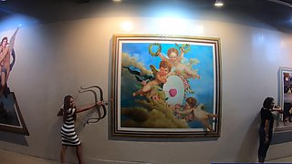 Art museum visit with Thai GF got horny