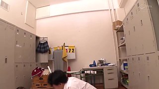 Japanese Schoolgirl Footjob