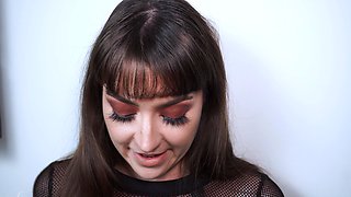 Domino Faye Fucking-the-Goth-Chick-outside-the-Club-in-Dutch