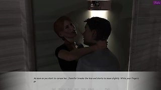 Passionate Kiss and Pussy Rubbing with My Stepbrother's Wife Jennifer - Full HD Uncensored