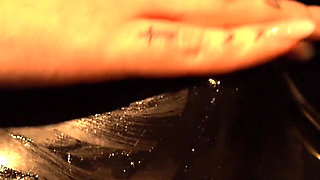 Edging in a Vacuumbed with Electro, Toys Combined with Some Hand Deepthoating and Loads of Spit.