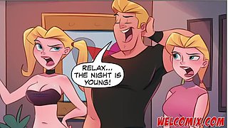 Hot Blonde Trapped in Elevator - Pervert Anime Sex Fuck