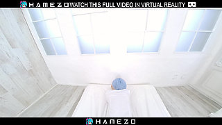 Beautiful Japanese girl Yume Hanaoka sucks cock before hot fucking,in VR.