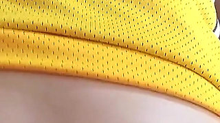 Assjob: the Basketball Girl Warms up by Rubbing Her Ass Against My Cock