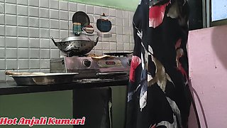 barely legal+ Real Indian shameless step-mom sent her son-in-law to the area and was cooking nude in the kitchen when her sonny came.