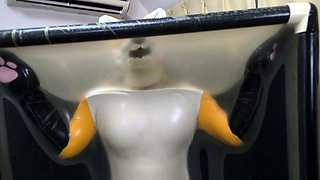 Horny amateur fat slut masturbates using her adult toy