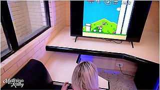 Bent Over Stepsis Plays Games In A Mini Skirt With No Panties Her Juicy Pussy Begs To Be Fucked - Mysterious Kathy, Gamer Girl And Ray Wells