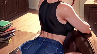 Hentai anime - without a condom because it feels richer