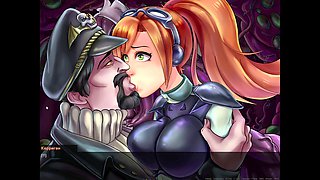 Aliens, in the bathroom, squirting orgasm