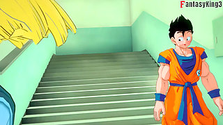Android 18 Dances for Gohan at the University - Dragon Ball Zex Series