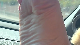 Feet on the Dash (royal Blue French Tips)