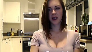 Big boobs milf masturbates with her dildo