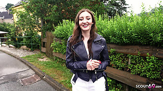 GERMAN SCOUT - Fit Beauty Joanna Grace Pick Up for no Condom Casting Fuck