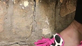 Calm Dangling in Sheer Nylons