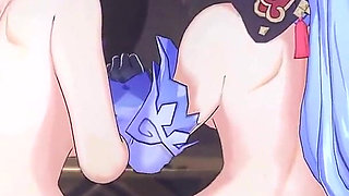 Genshin Impact - Ganyu and Aether Passionate Sex Scene - 3D Hentai Animation