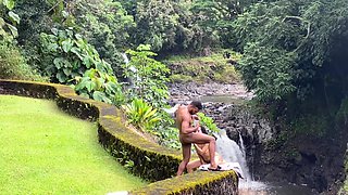 Lena Paul's Waterfall Passion with Sophia in Sensual Bliss