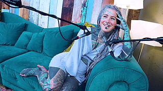 I talk about U - uncomfortable - ASMR podcast SFW talking goth skinny girl dreadlocks tattoo model inked girl