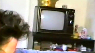 Two Vintage Lesbians Get It on with Tongues and Dildos