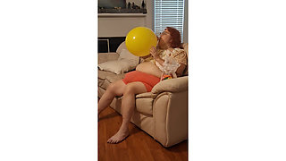Requested Blow up and Pop Video by Big Beauty Nurse Vicki