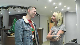 Skinny Charlie & curvy Chloe indulge in raw passion