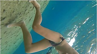 Magic Of A Wild Nudist Beach # Totally Naked N Underwater Beauty