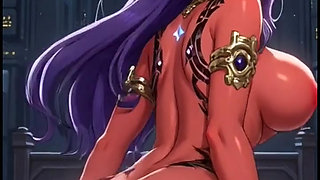 Cute demon girl twerking (Ai animation)