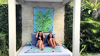 Hot ass brunette vibrator close up masturbation