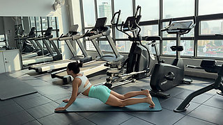 Yoga in Tight Shorts and Top 4K