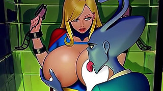 Supergirl Gets Probed and Licked During a Space Adventure