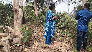 Indian Village Sex Video, Indian Girl Big Boob Press by Her Step Brother in Outdoor Village