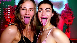 Fetish brunette lesbians piss and drink each others urine