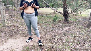 Hira Indian Beauty - a Hot Desi MILF - Flashing in Outdoor - Daring