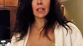Amateur striptease and Solo masturbation