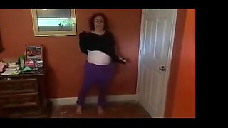 Nurse Vicki playing with herself on the bed