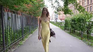 Romantic Sensual Tender Sex of a Real Russian Couple on the Bed in Different Positions with Love